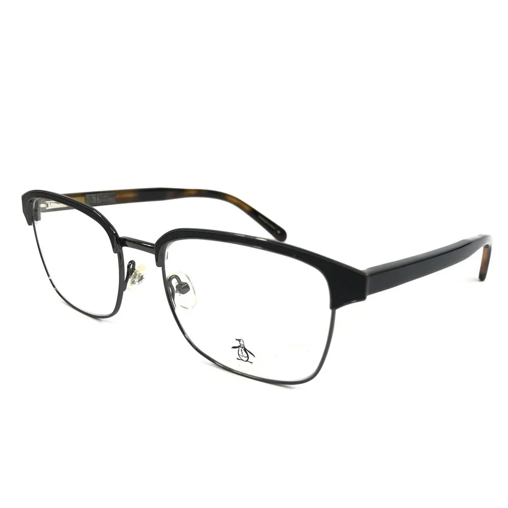Penguin Eyeglasses Frames The Henderson BK Black Tortoise Rectangle 54-19-145